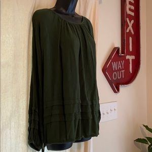 Vila flowy green blouse M